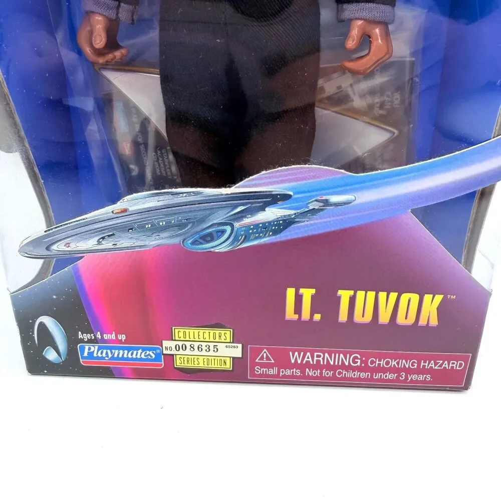 Star Trek Lt Tuvok Warp Factor Series 1 Action Figure 1997 Playmates New In Box
